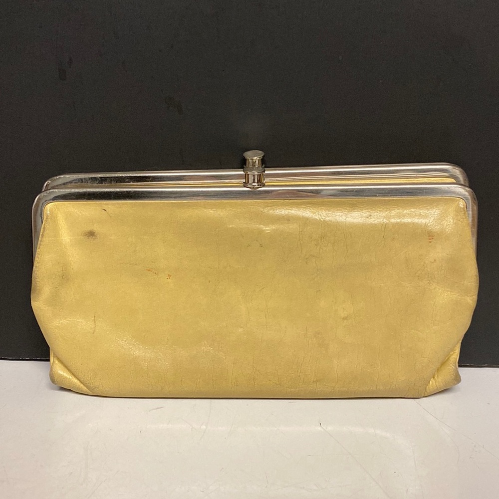 HOBO Lauren Butter Yellow Bifold Leather Wallet